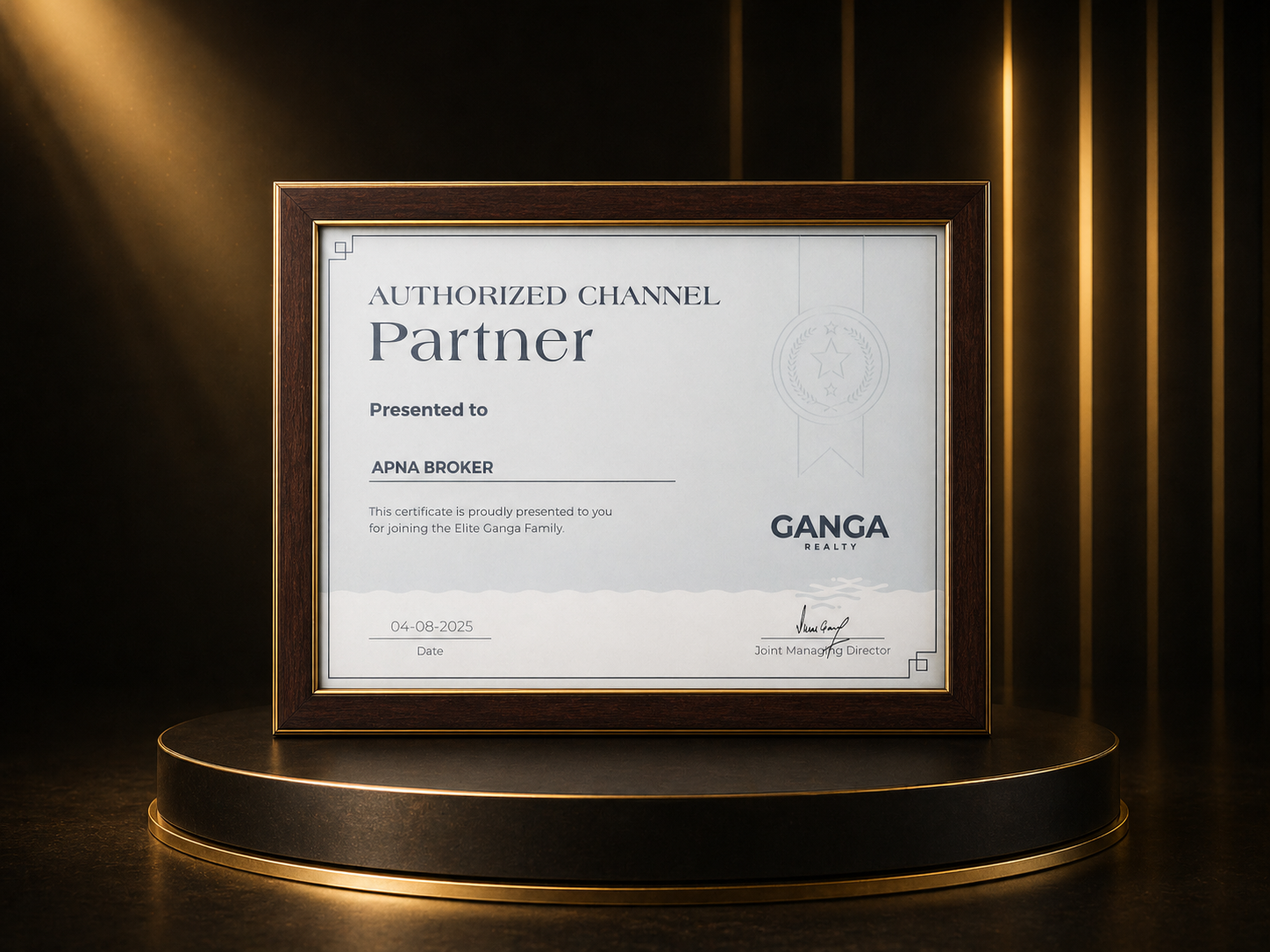 Ganga Realty Authorized Channel Partner