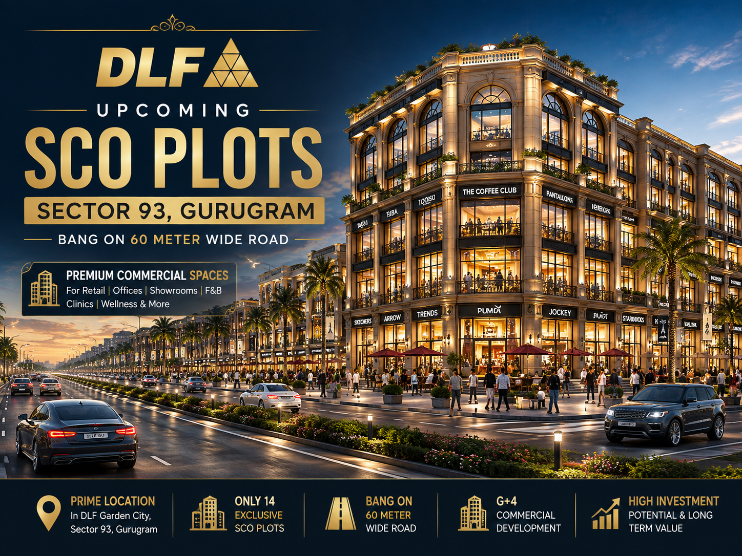 DLF SCO Plots Sector 93 Gurgaon - Upcoming Premium Commercial SCO Project